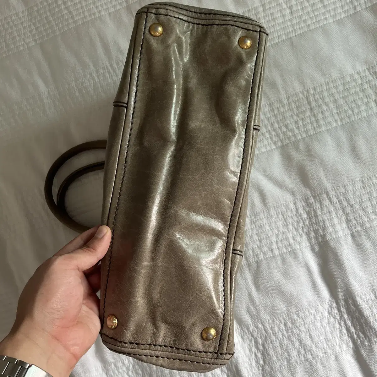 PRADA vitello shine 2way Bag