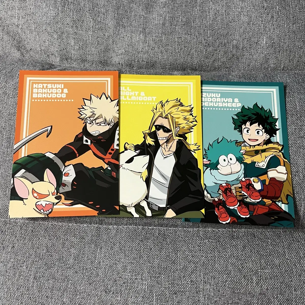 Hiroaka Bakugo Midoriya Allmight postcard WTS