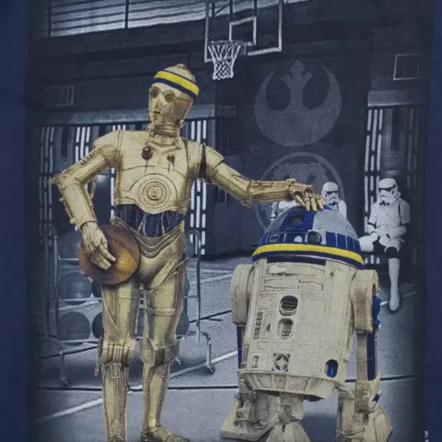 스타워즈 R2D2 C3PO 반팔 티셔츠 M