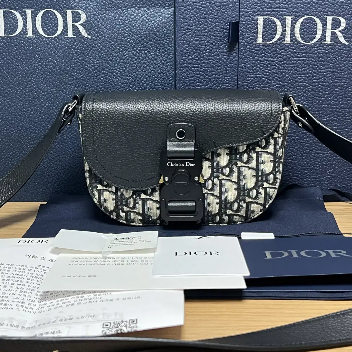 [S+] Dior 24SS Oblique Strap Pouch Messenger Crossbody Bag