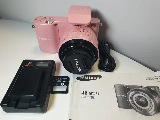 삼성 nx1000 핑크 20-50mm 렌즈 세트