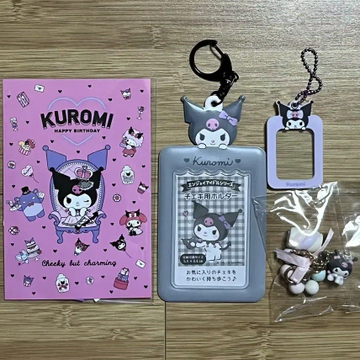 San Rio Kuromi Proof Photo Cheki Holder keyring Ducky World Proof pre-order benefit Postcard