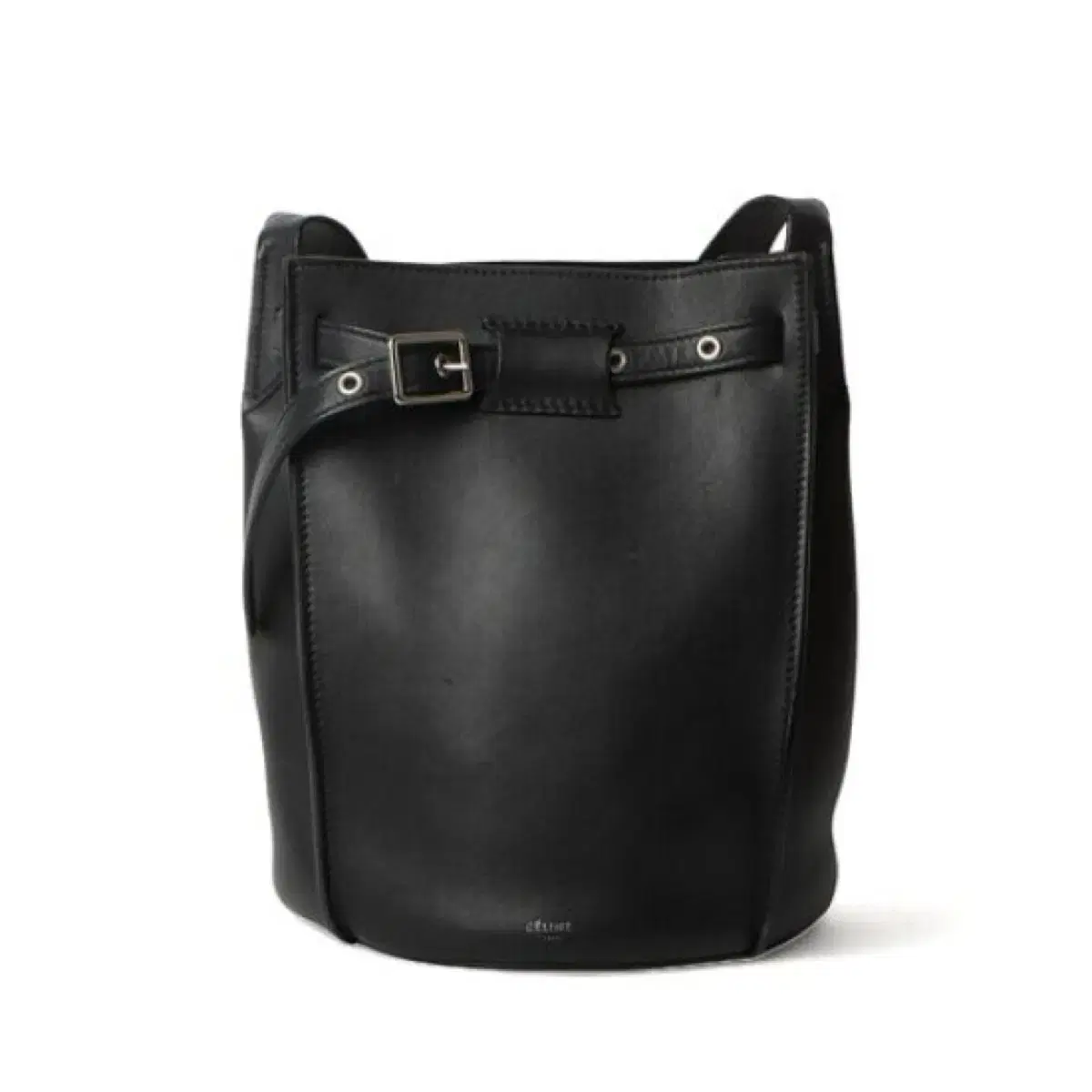 Seline Big Bag Bucket Bag Black Long Strap