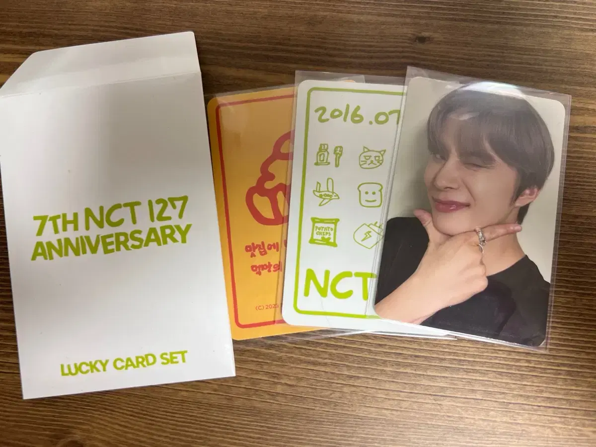 Jungwoo 7th Anniversary Lucky Card Full Set