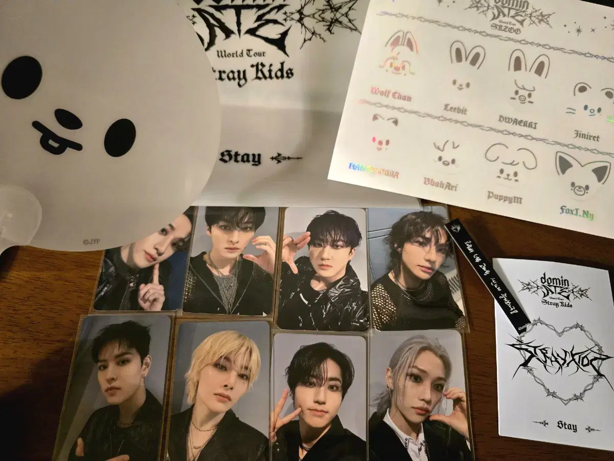 Skz First Cone Dominate Stayzone photocard set Fan Back sticker set