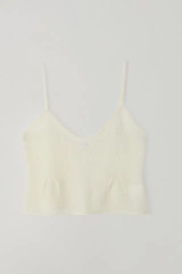 (새상픔) 타낫 - Glow knit bustier/ cream