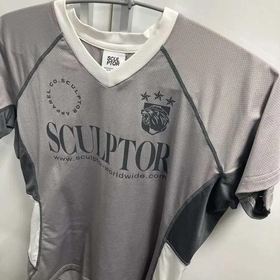 스컬프터 sports jersey tee gray