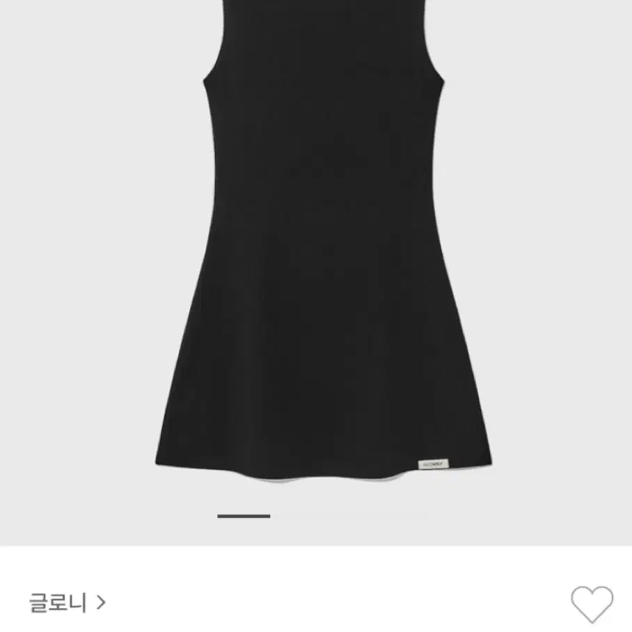 글로니 GIRLFRIEND SLEEVELESS MINI DRESS