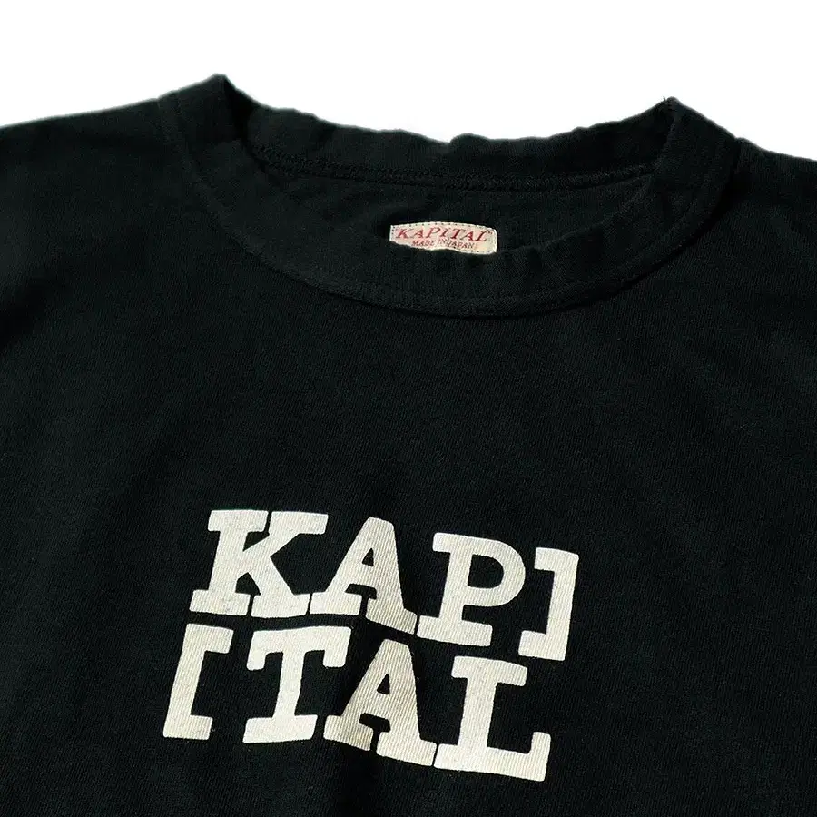 [XL] 캐피탈 로고반팔티 블랙 kapital