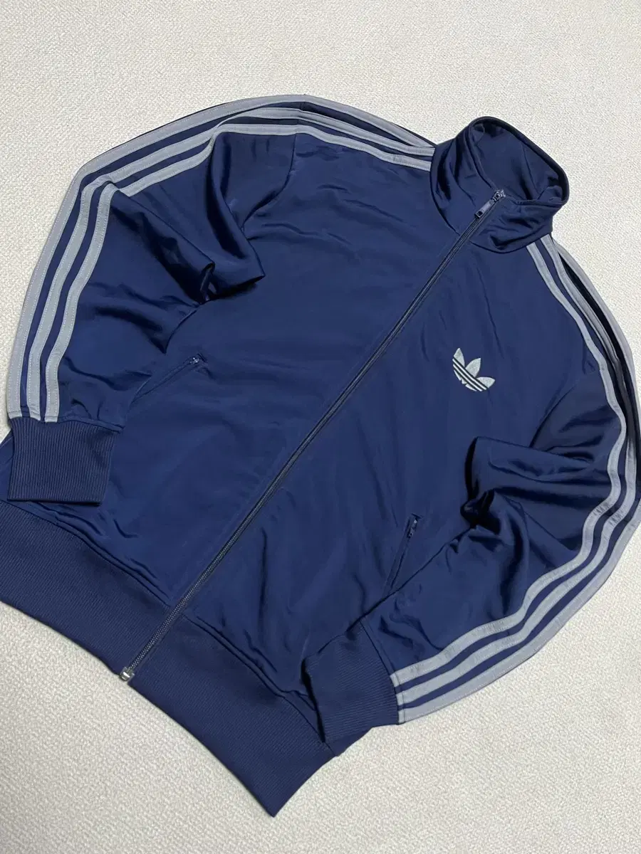 Adidas Firebird Navy Silver Grey Navy Jersey 95