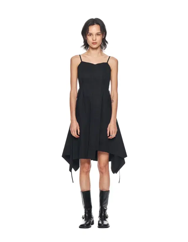 마뗑킴 원피스 (UNBALANCE LAYERED ZIP UP DRESS)