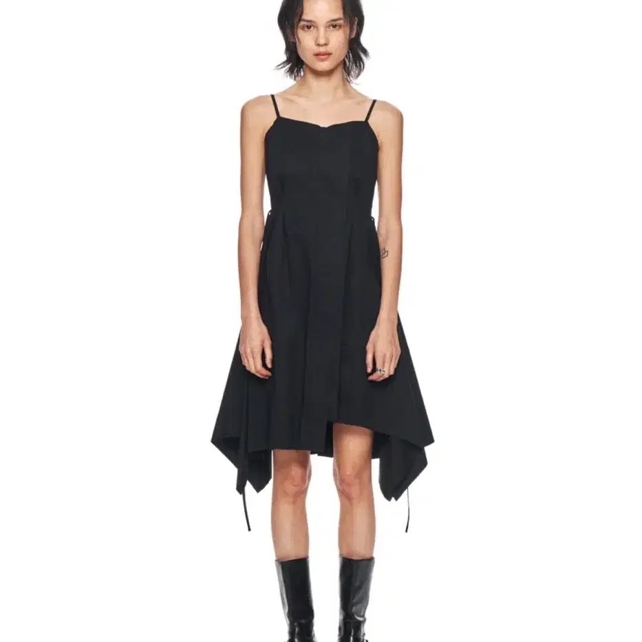 마뗑킴 원피스 (UNBALANCE LAYERED ZIP UP DRESS)