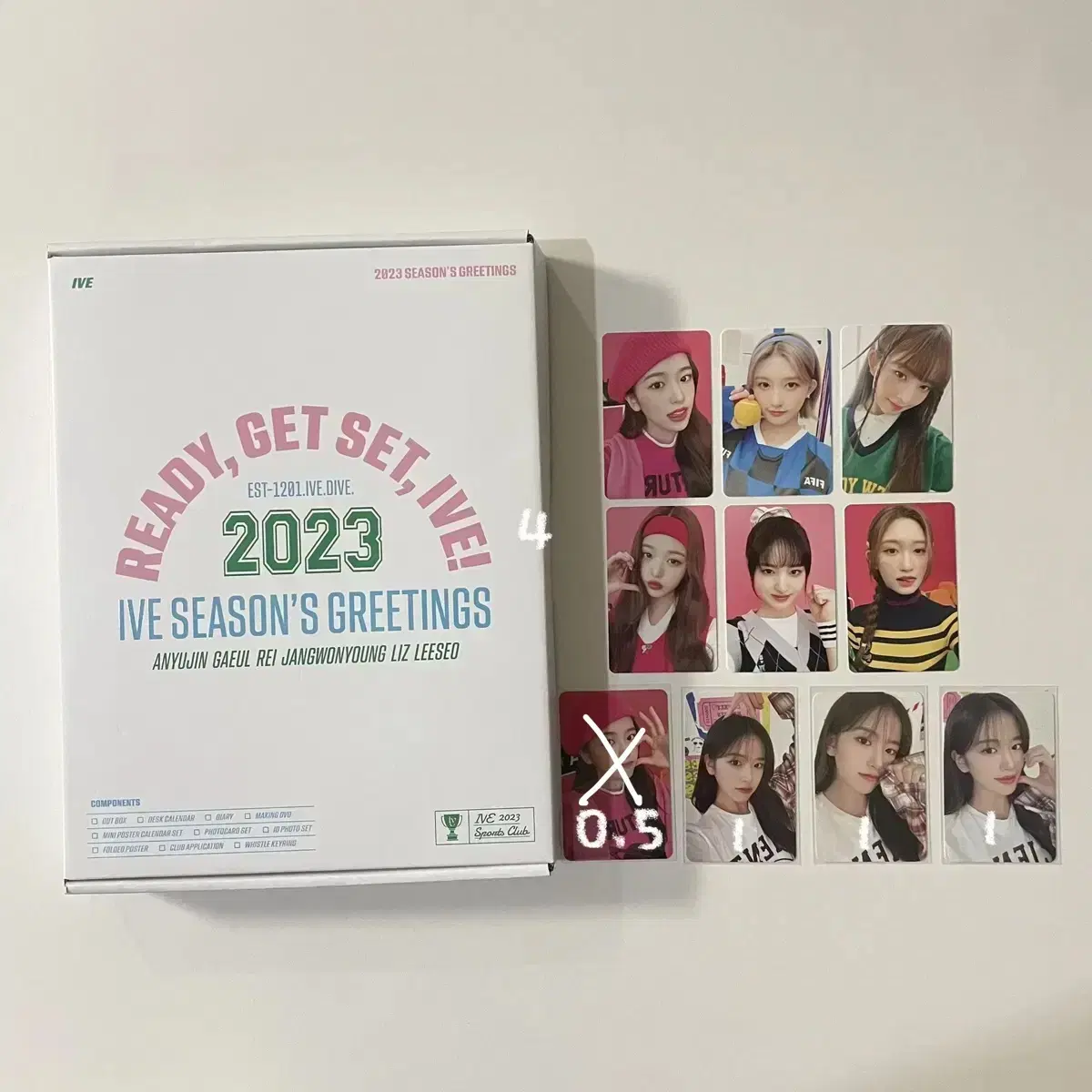 ive 2023 season's greetings seasons greetings ahn yujin unreleased photocard ssq xin dynasty soundwave keta