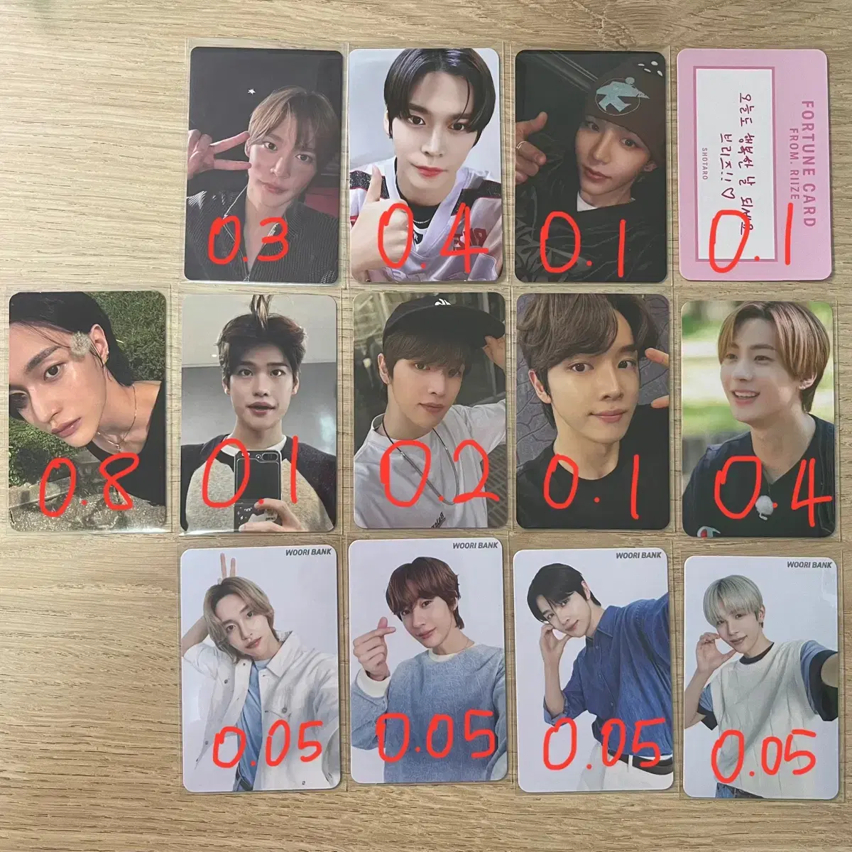 Rize photocard Alpo eunseok sungchan wonbin chanyoung tc buncheol pop up Weverse