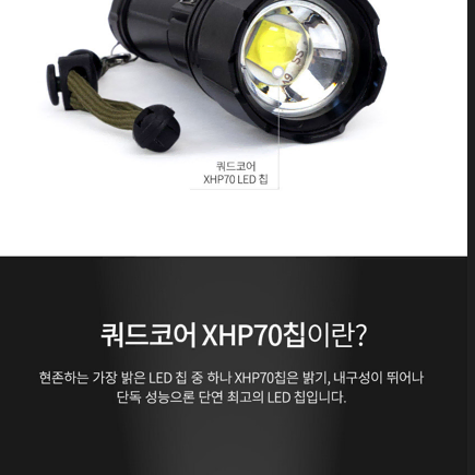 혼시티 XHP-70H 2500루멘 손전등 랜턴