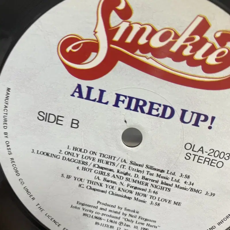 SMOKIE ALL FIRED UP  LP / AA4692