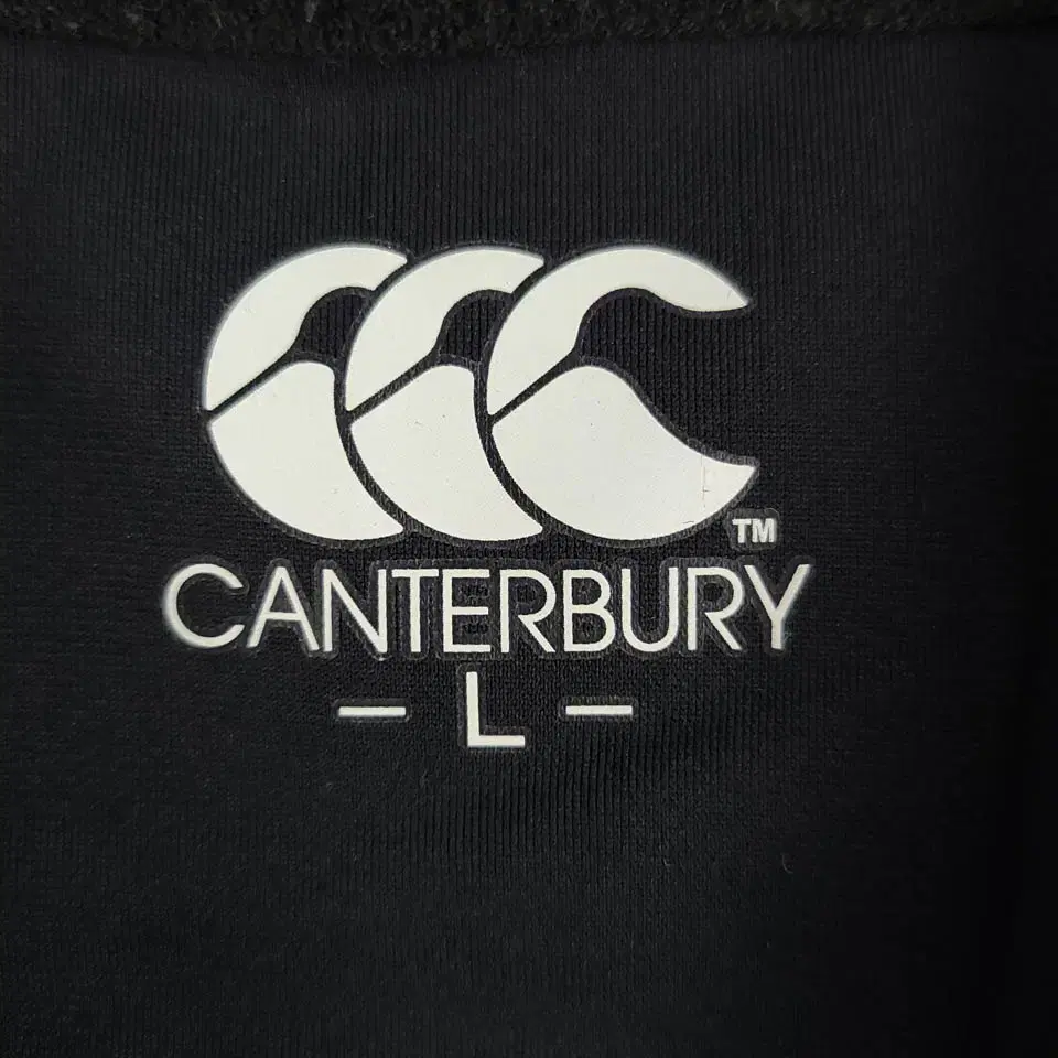 CANTERBURY 캔터베리 블랙 화이트 라이닝 미드프린팅로고 폴리 기능