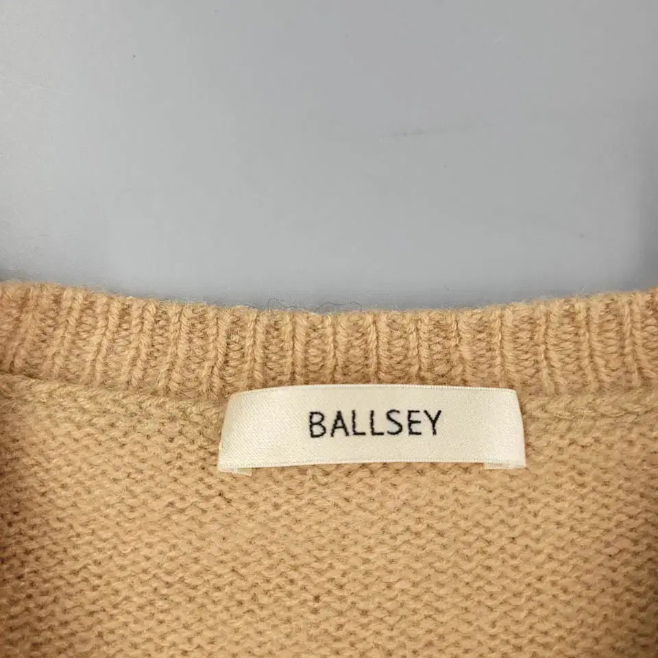 BALLSEY JP 베이지 캐시미어100 7부 3/4부 심플 미니멀 보트