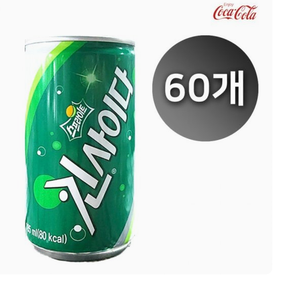 무료배송-킨사이다 스프라이트 185ml 60캔 (30캔 x 2개)