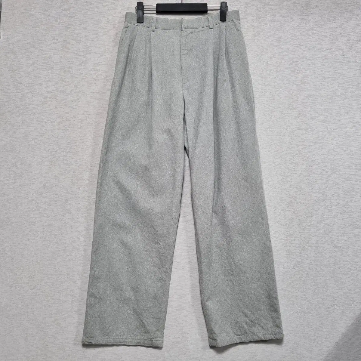 Common Two-Tuck Light Grey Intermittent Pants M30ㅡ0902