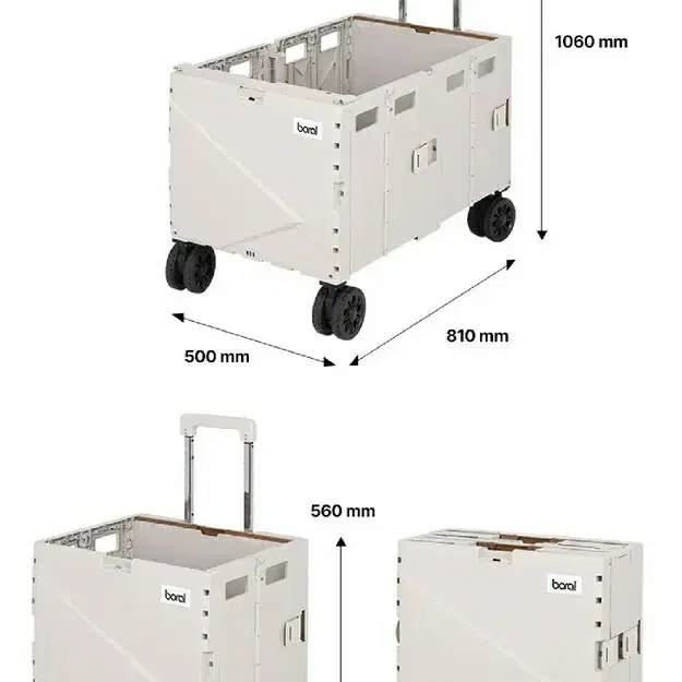 2단 접이식 웨건카트 새상품