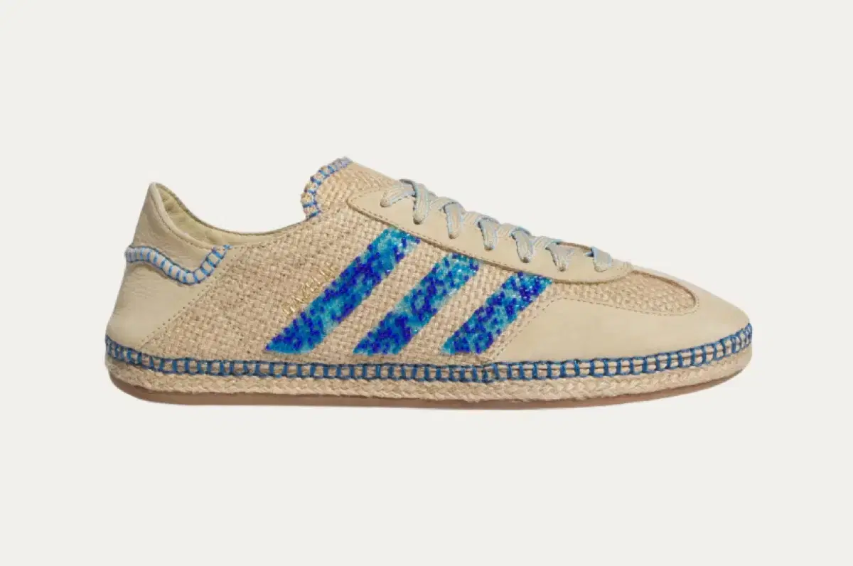 Adidas x Klat Gazelle Linen Khaki Light bloo 220