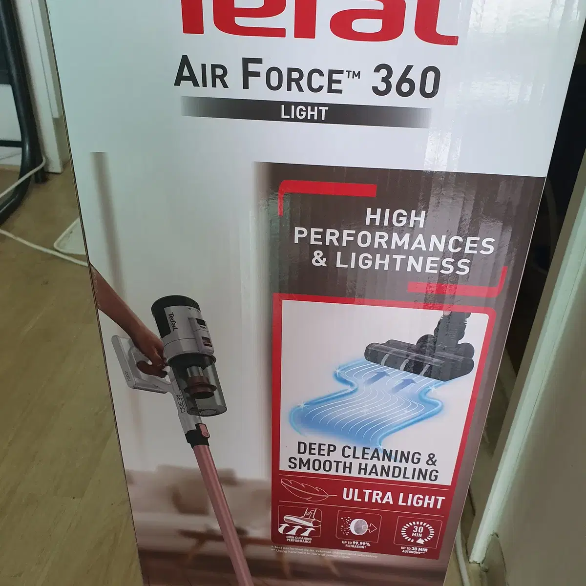 테팔 tefal air force 360 light 무선 청소기 새상품