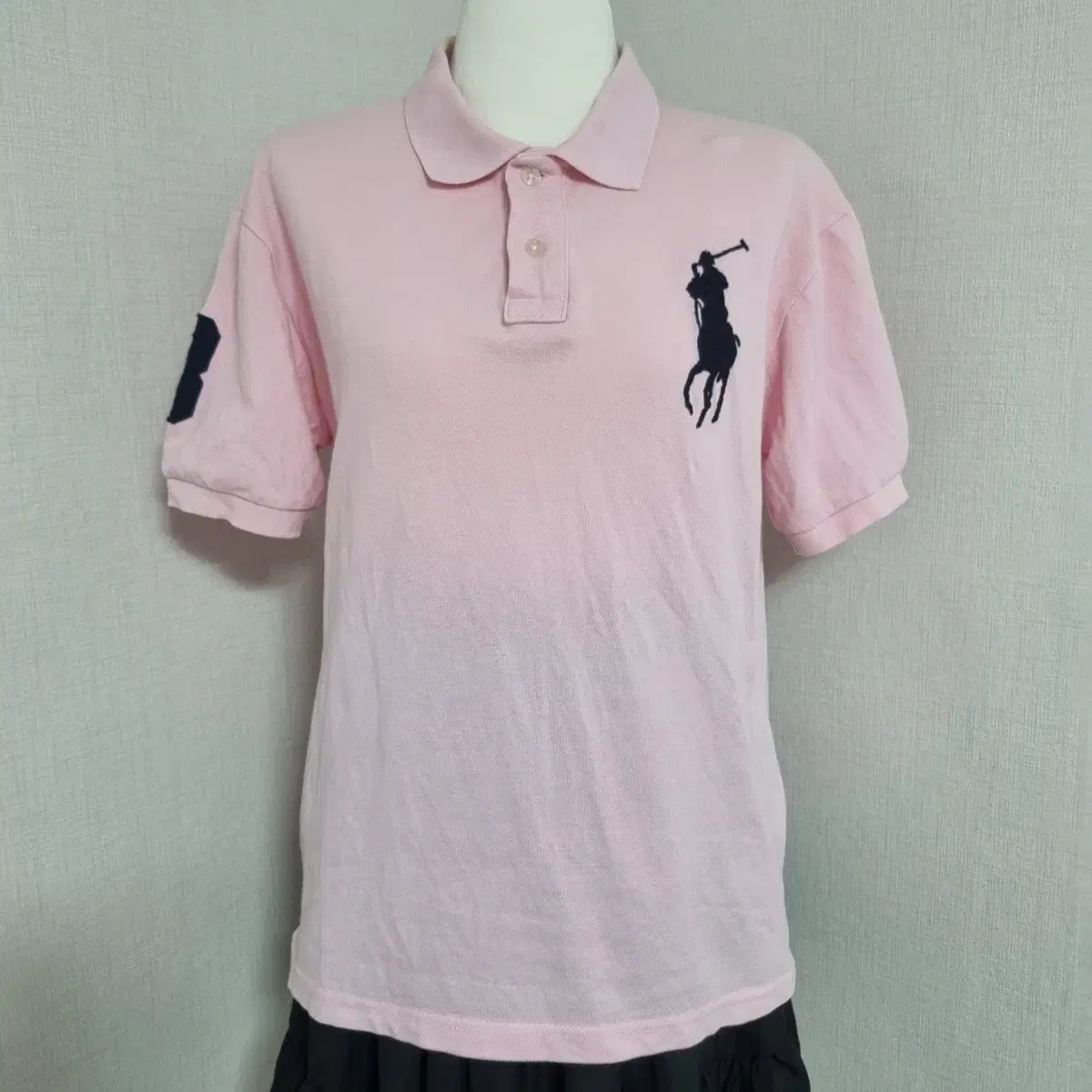 Limited Time Sale/Polo Ralph Lauren Light Pink Big Pony Big Polo PKTi Kara Rough Hip Vintage