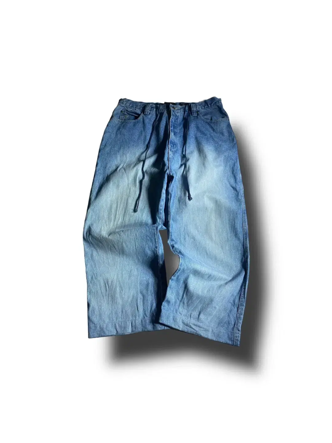 [34] ROCA WEAR Denim string wide-leg hip-hop pants