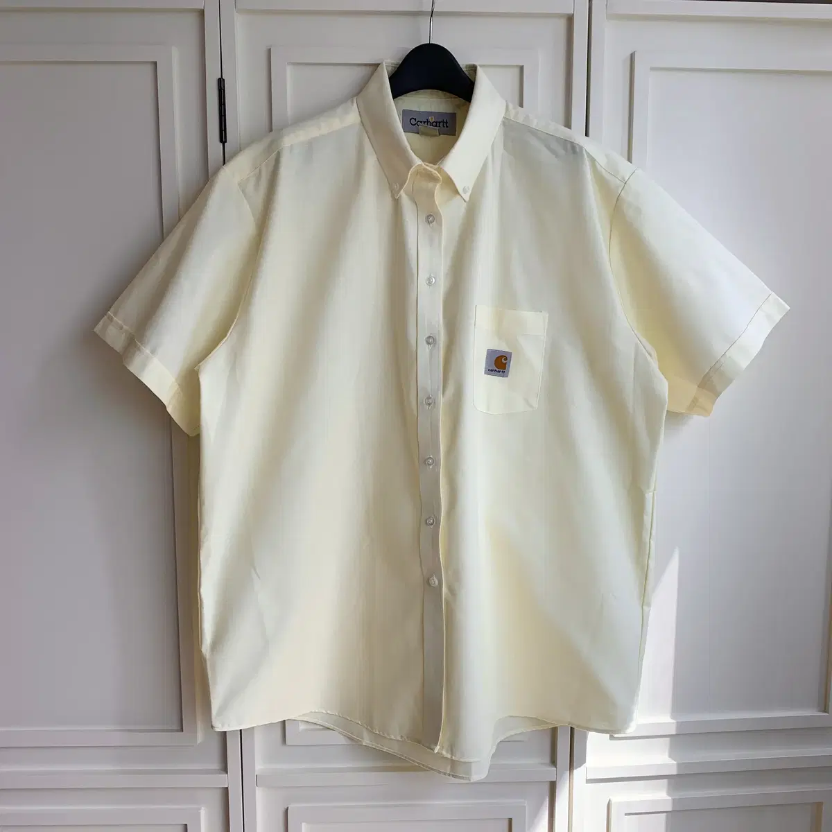 [3XL]Calhart Light Yellow Short Sleeve Shirt CH5875