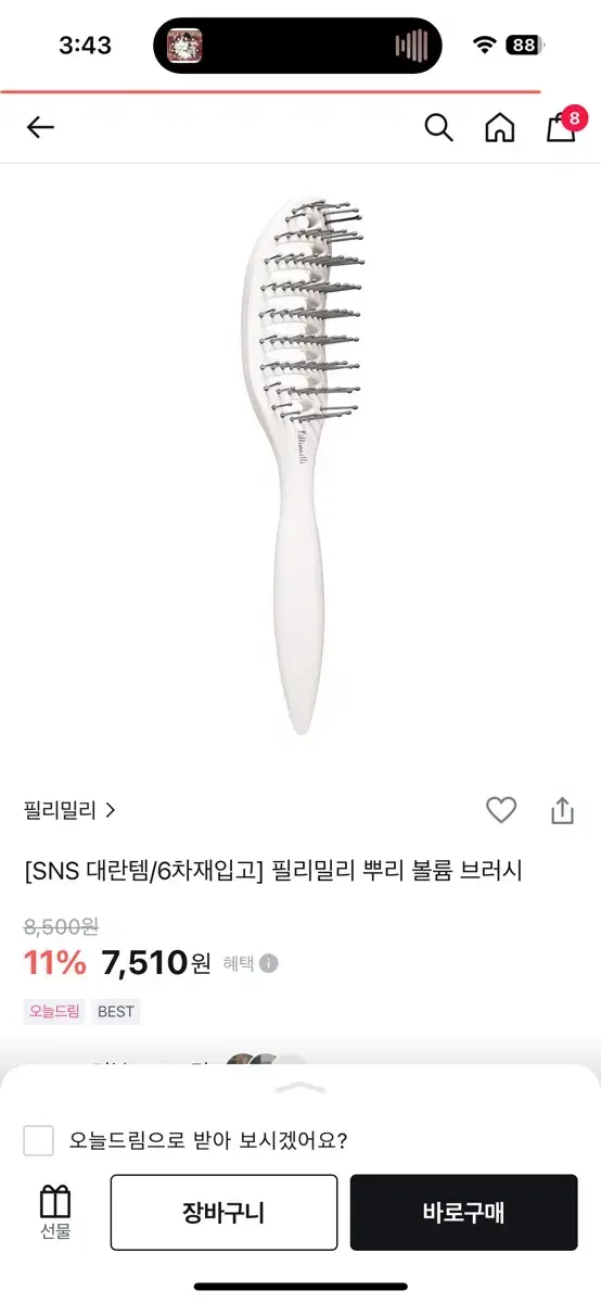 필리밀리 뿌리볼륨 브러쉬