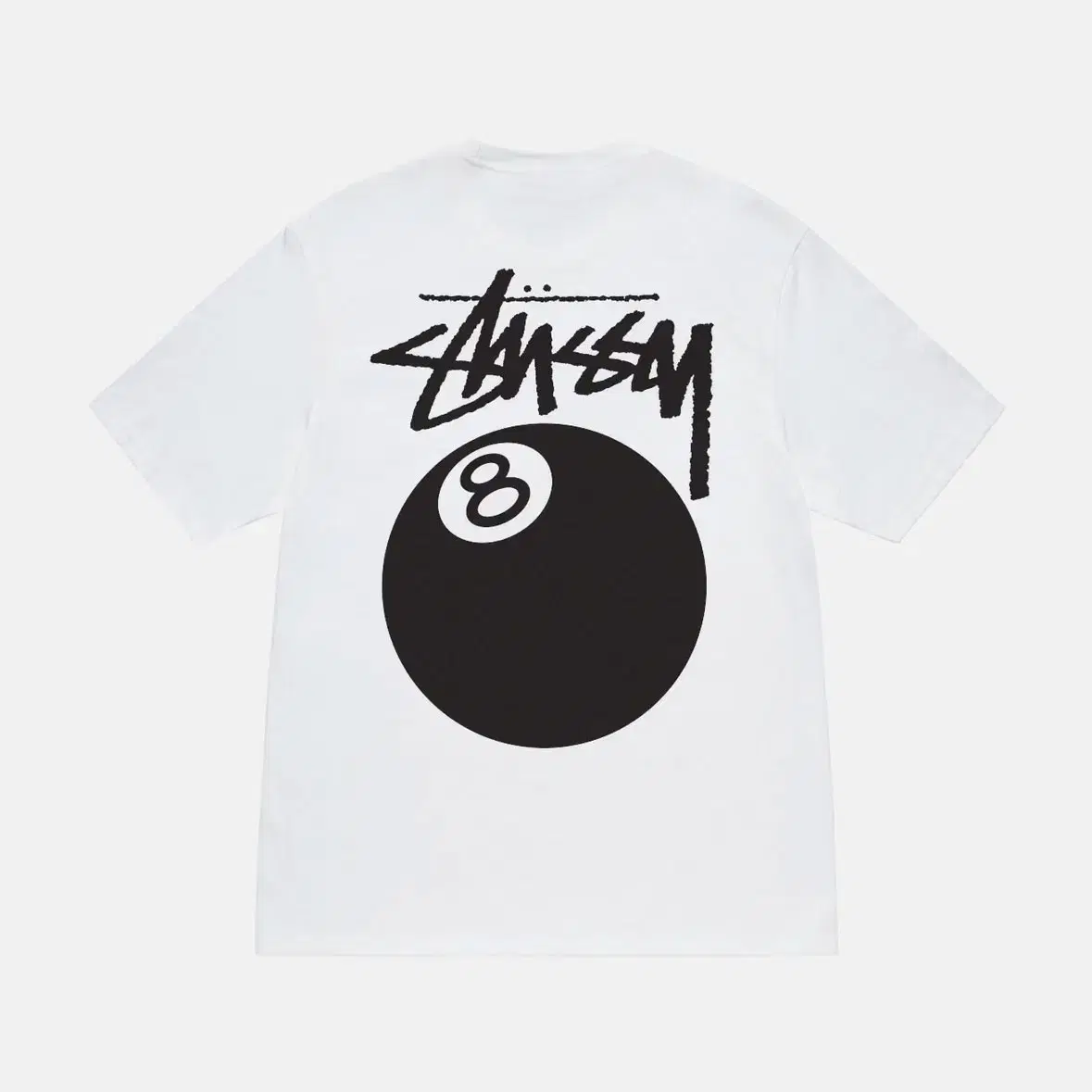 Stussy 8-Ball Short Sleeve T-Shirt White XL