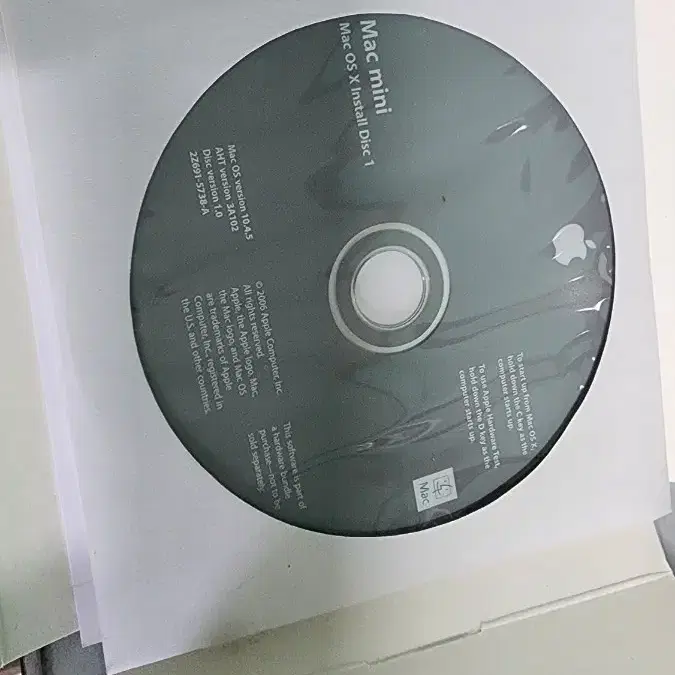 애플 맥os 설치 cd 미사용품 2006