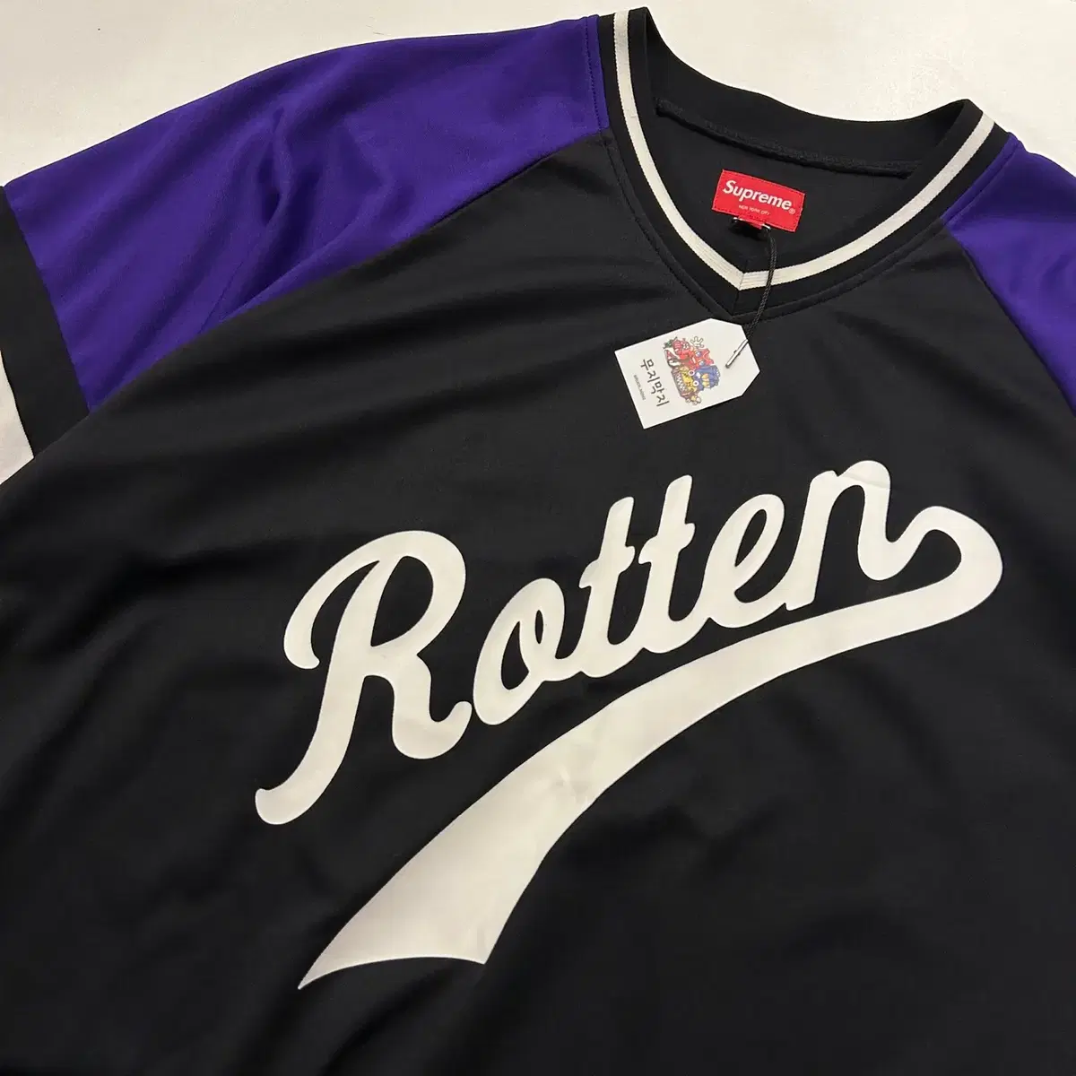 [L] 19FW 슈프림 ROTTEN 반팔 져지