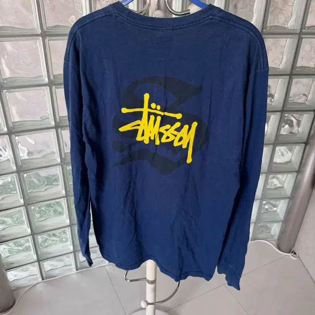 stussy logo S ls tee stussy 로고 S ls 티셔츠