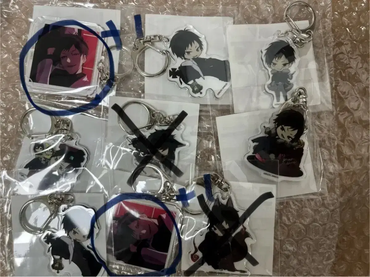 Durarara izaya birthday kuzi acrylic keyring badge