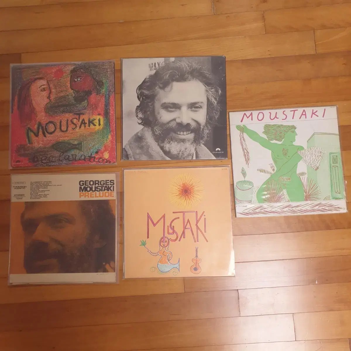 조르주 무스타키 Moustaki Lp 5장 일괄