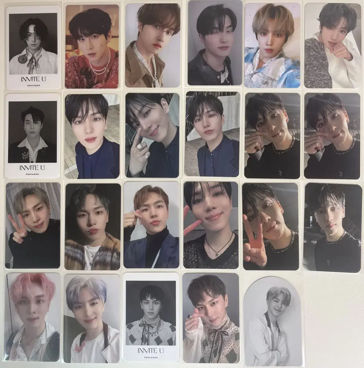 pentagon photocard wts jin ho hui hongseokshinwon yan an yuto kihno wooseok