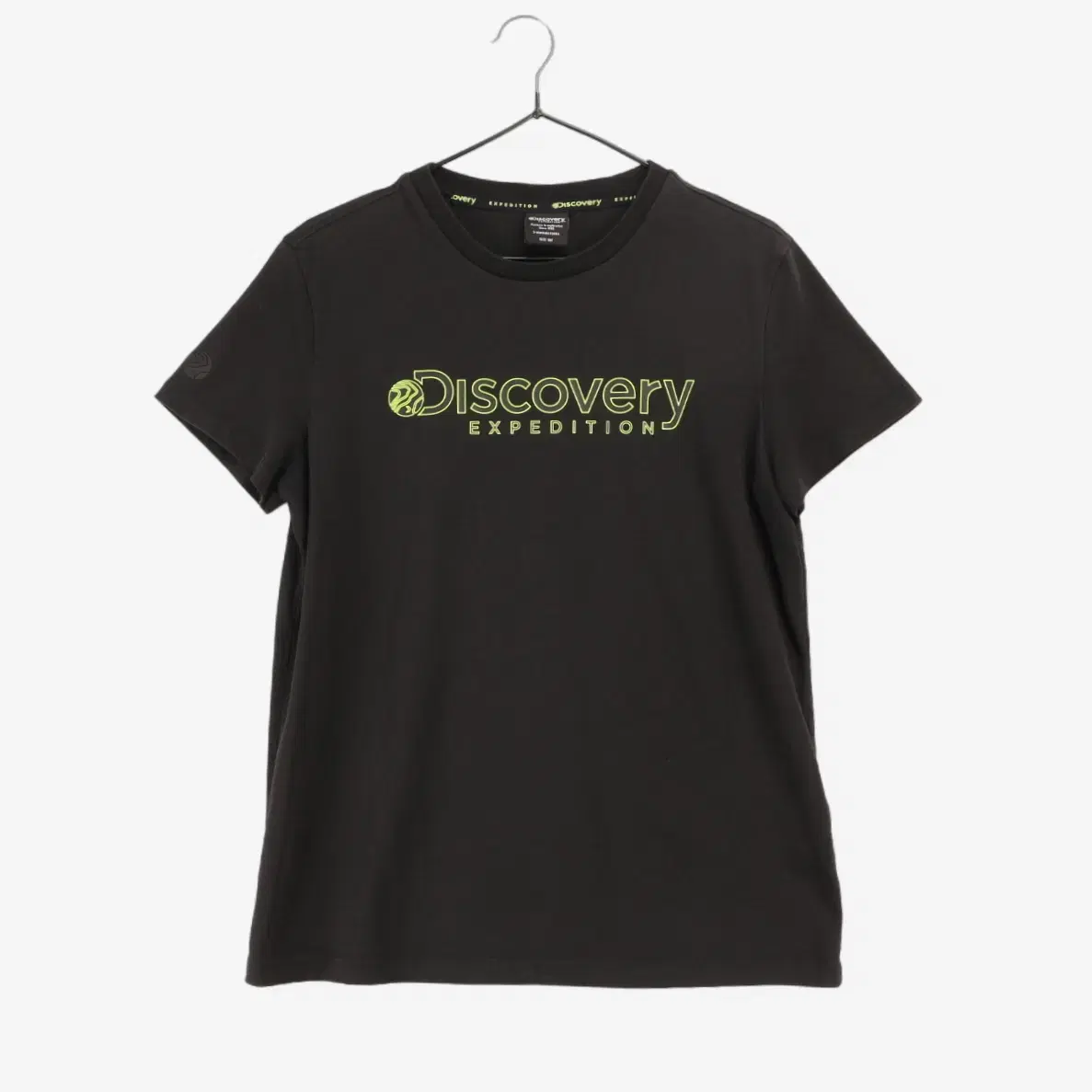 [100]Discovery Black Short Sleeve Round T-Shirt (SW2506)