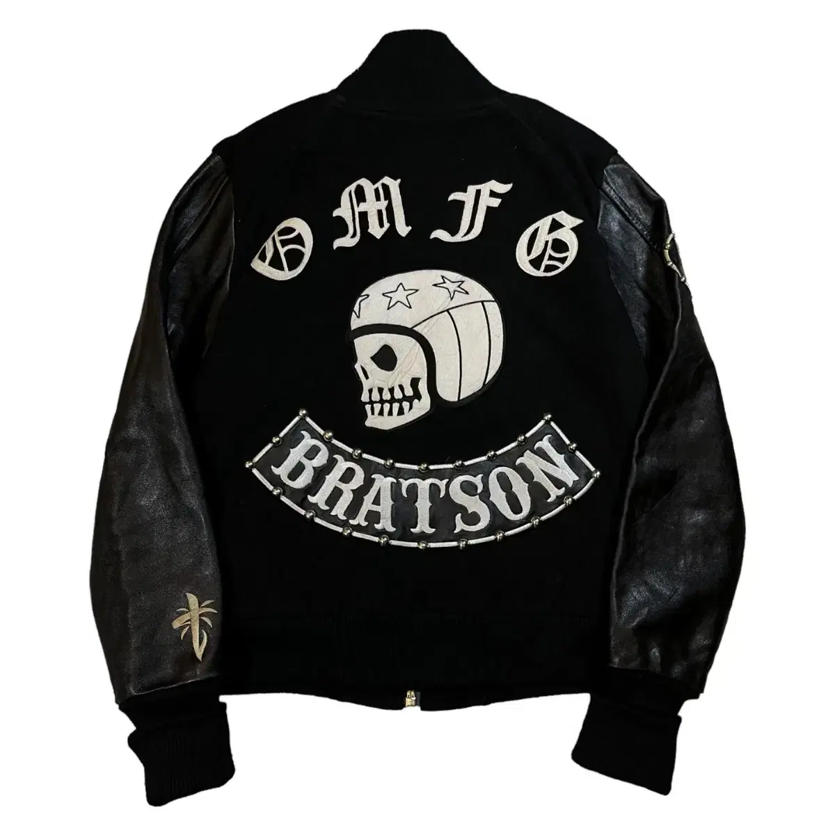 Branson 14FW Skull Varsity Jacket