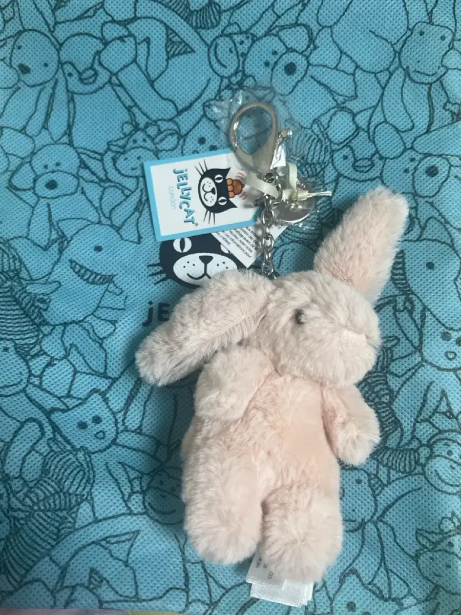 Jellycat Bunny keyring Blush