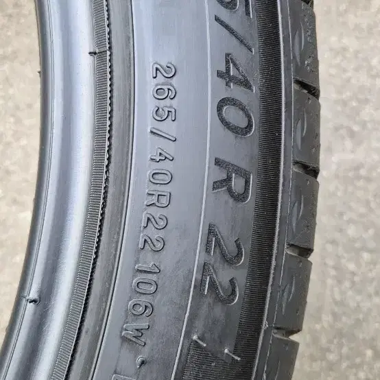 265/40R22 GV80 미쉐린 1짝 1만3천킬로사용