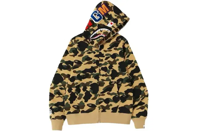 BAPE 1st Camo Shark WGM 베이프 황계 집업