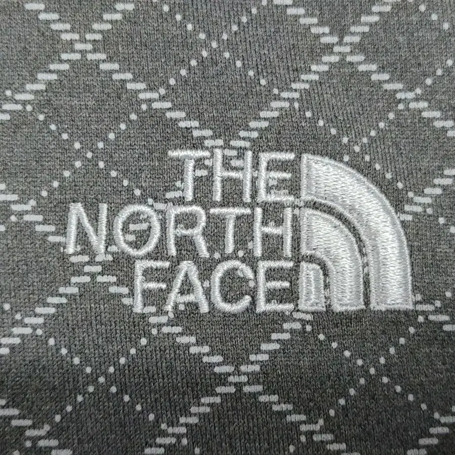 THE NORTH FACE 노스페이스 긴팔 패턴 스판카라티셔츠(챠콜)