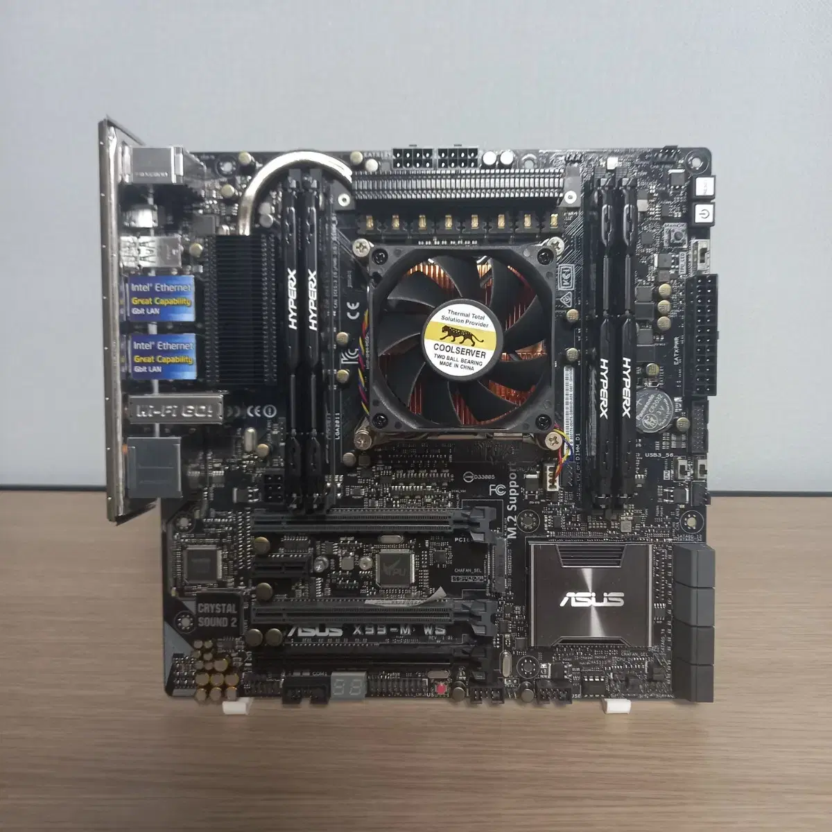 ASUS X99-M WS + DDR4 16GB + ES CPU + 쿨러