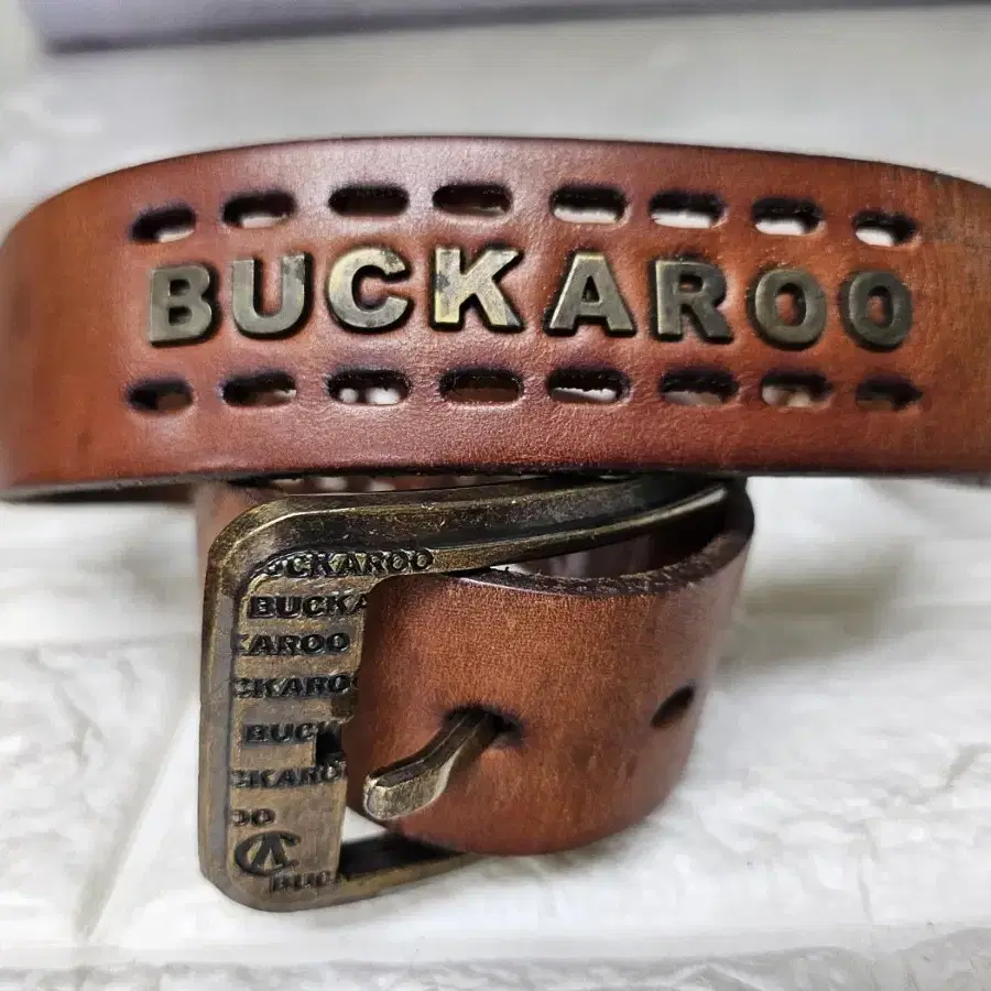 버커루 BUCKAROO 천연 소가죽벨트 통가죽벨트(31~32인치)YA91