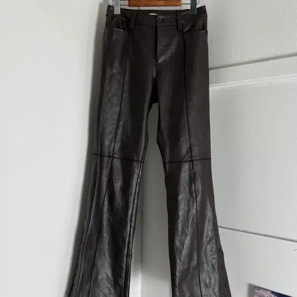 CICALELLO eco leather boots cut pants