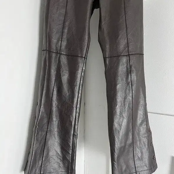 CICALELLO eco leather boots cut pants