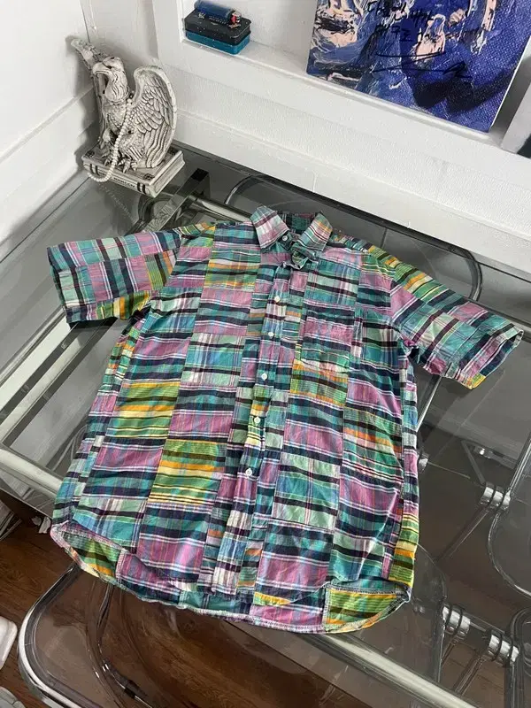 J PRESS patchwork shirts