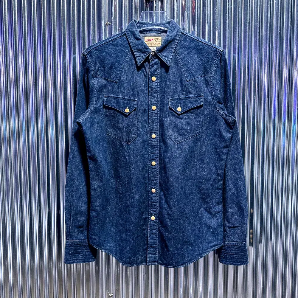 RRL Double L Western Wear Denim Shirt (Domestic M) CC912